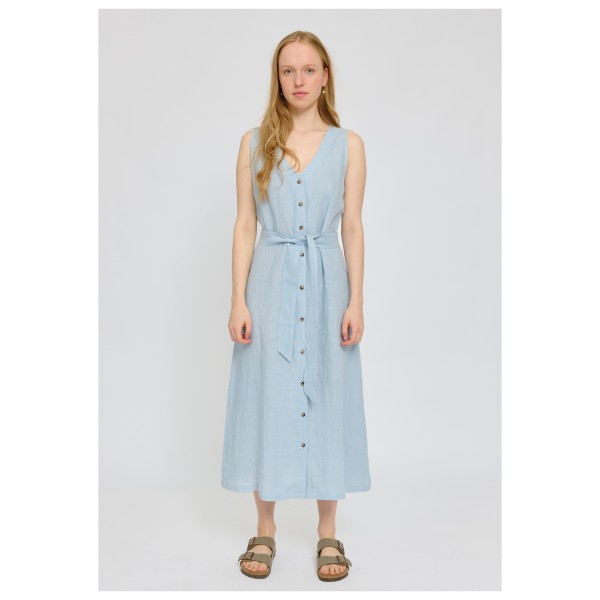 Mazine - Women's Sleeveless Linen Maxi Dress - Robe