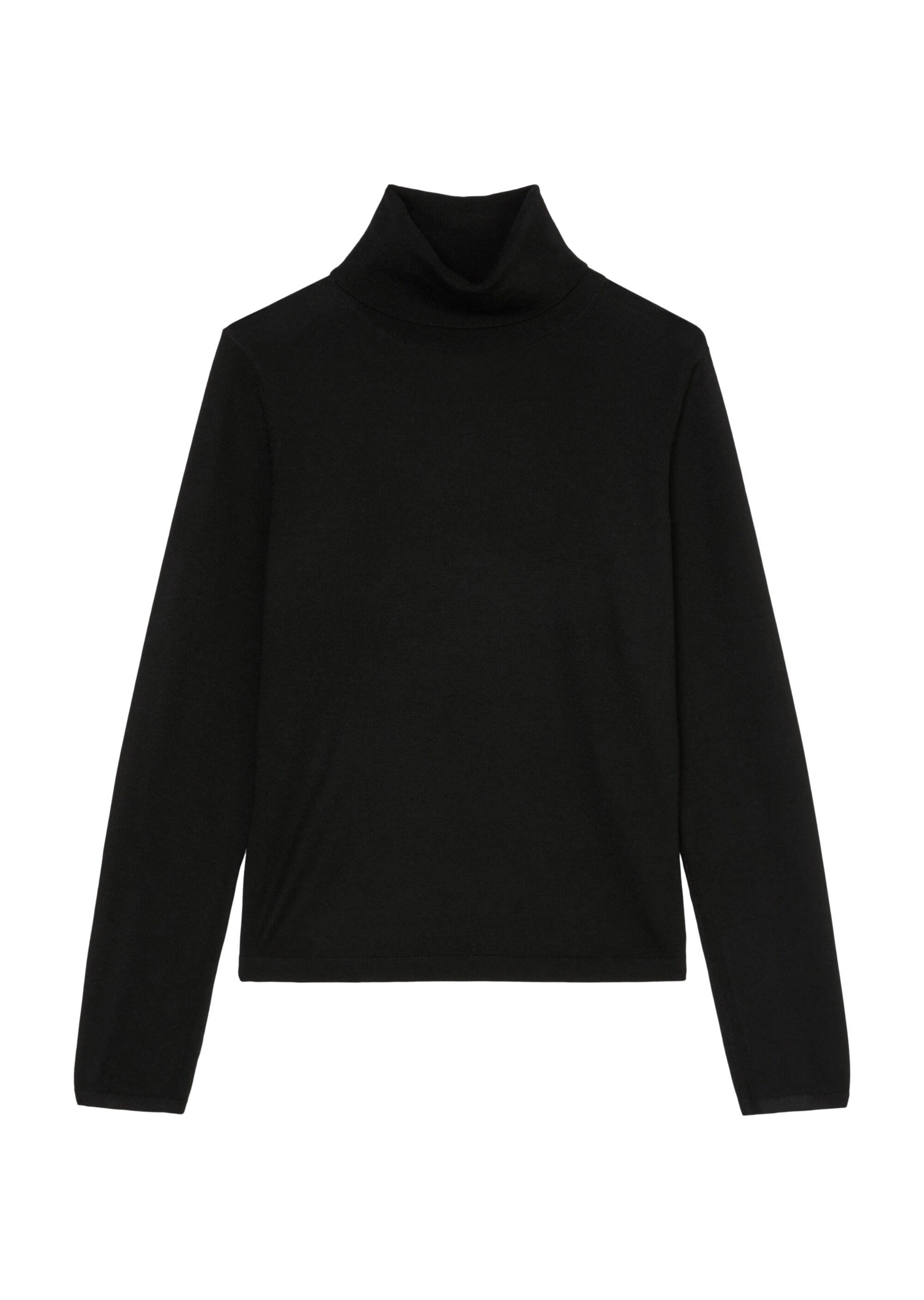 Feinstrick-Rollkragenpullover regularaus reiner Merinowolle