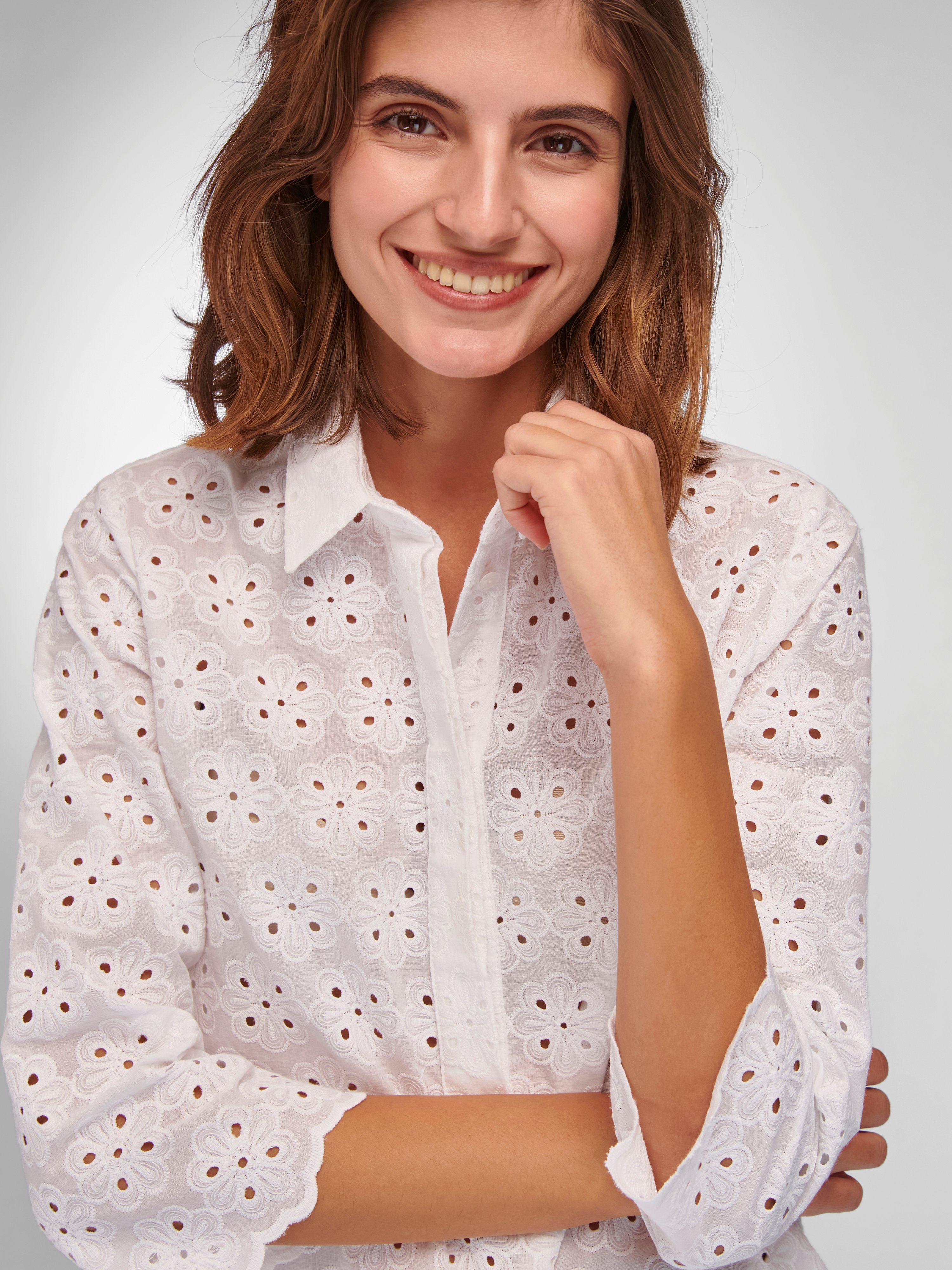 Bluse mit 3/4-Arm