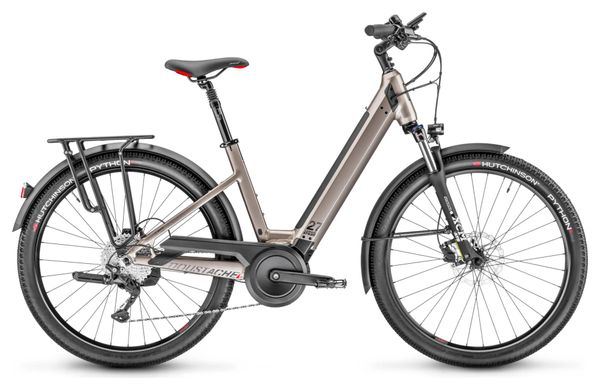 VTC Électrique Moustache Samedi 27 Xroad 3 Open Smart System Shimano Deore 10V 625 Wh 27.5'' Titane 2023
