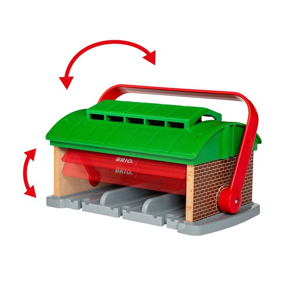 Le garage pour trains portatif BRIO World 33474