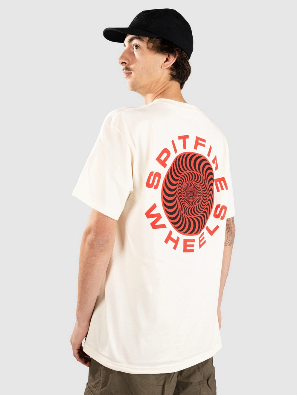Spitfire Classic '87 Swirl Fill T-Shirt cream