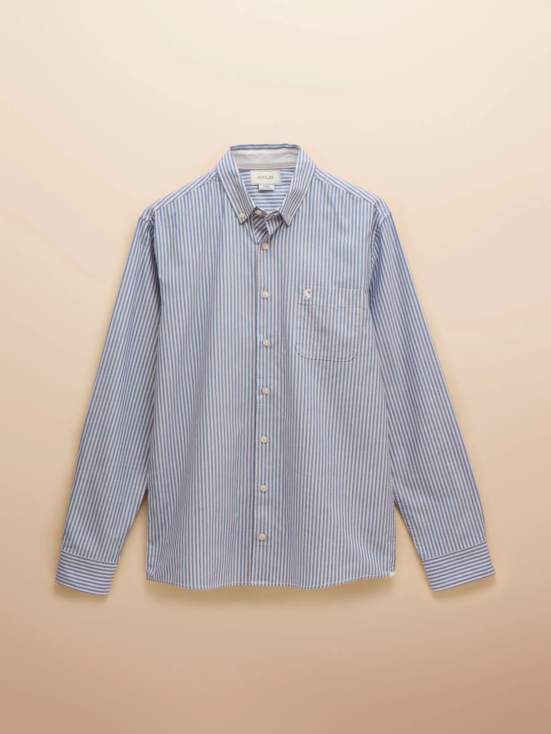 Blauw gestreept - Standaard - Joules Oxford overhemd van katoen met klassieke pasvorm