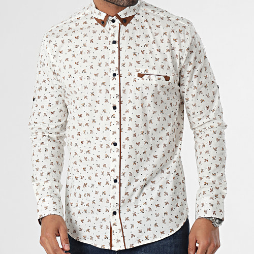 Chemise Manches Longues Beige Clair