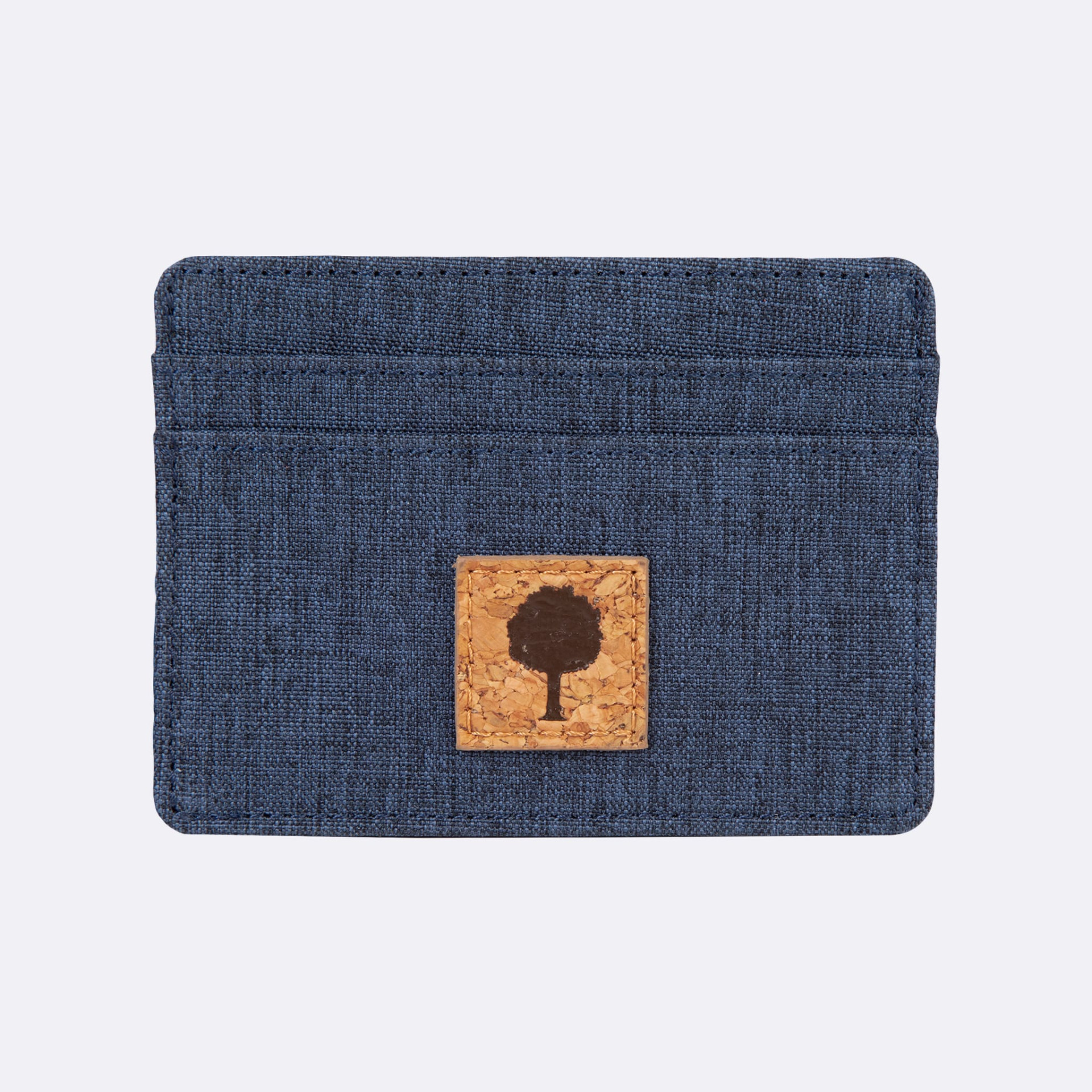 Portefeuille bleu marine végan en polyester recyclé - modèle Card holder