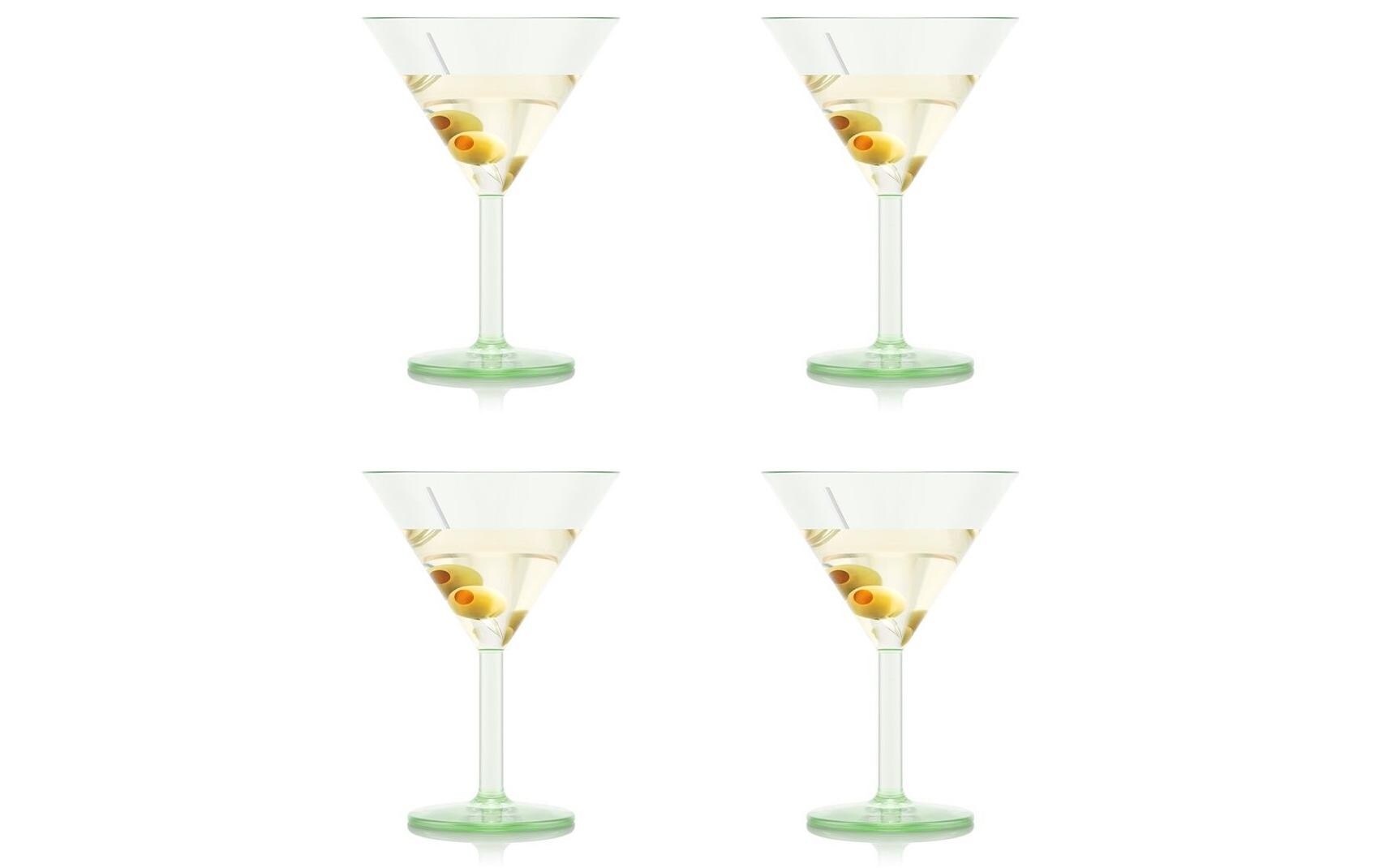 Outdoor-Martiniglas Oktett 180 ml, Grün, 4 StückMartinigläser für draussen