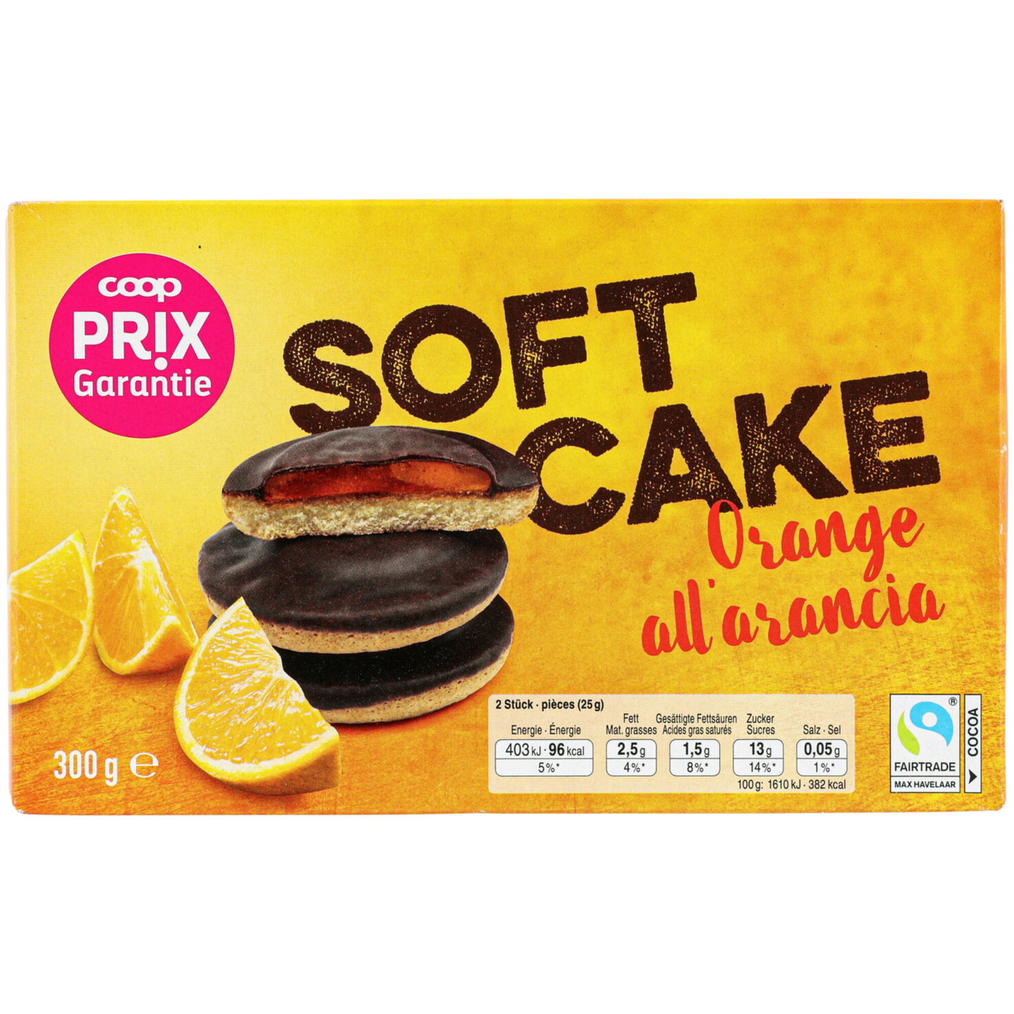 Prix Garantie Fairtrade Soft Cake Orange