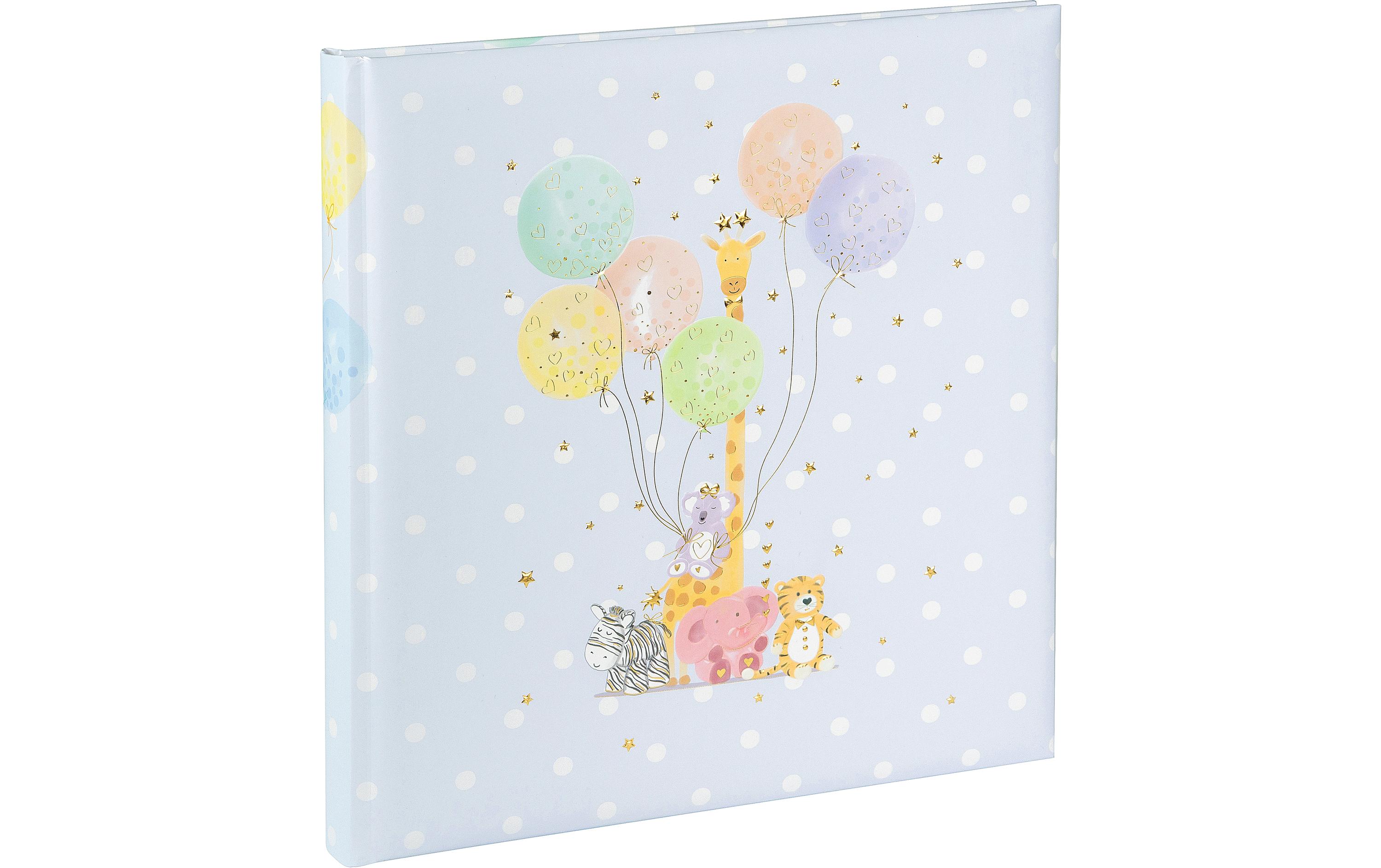 Babyalbum Balloon Party, 30 x 31 cm, 58 SeitenBabyalbum mit 4 illustrierte Seiten und 6 Seiten für Gestaltung