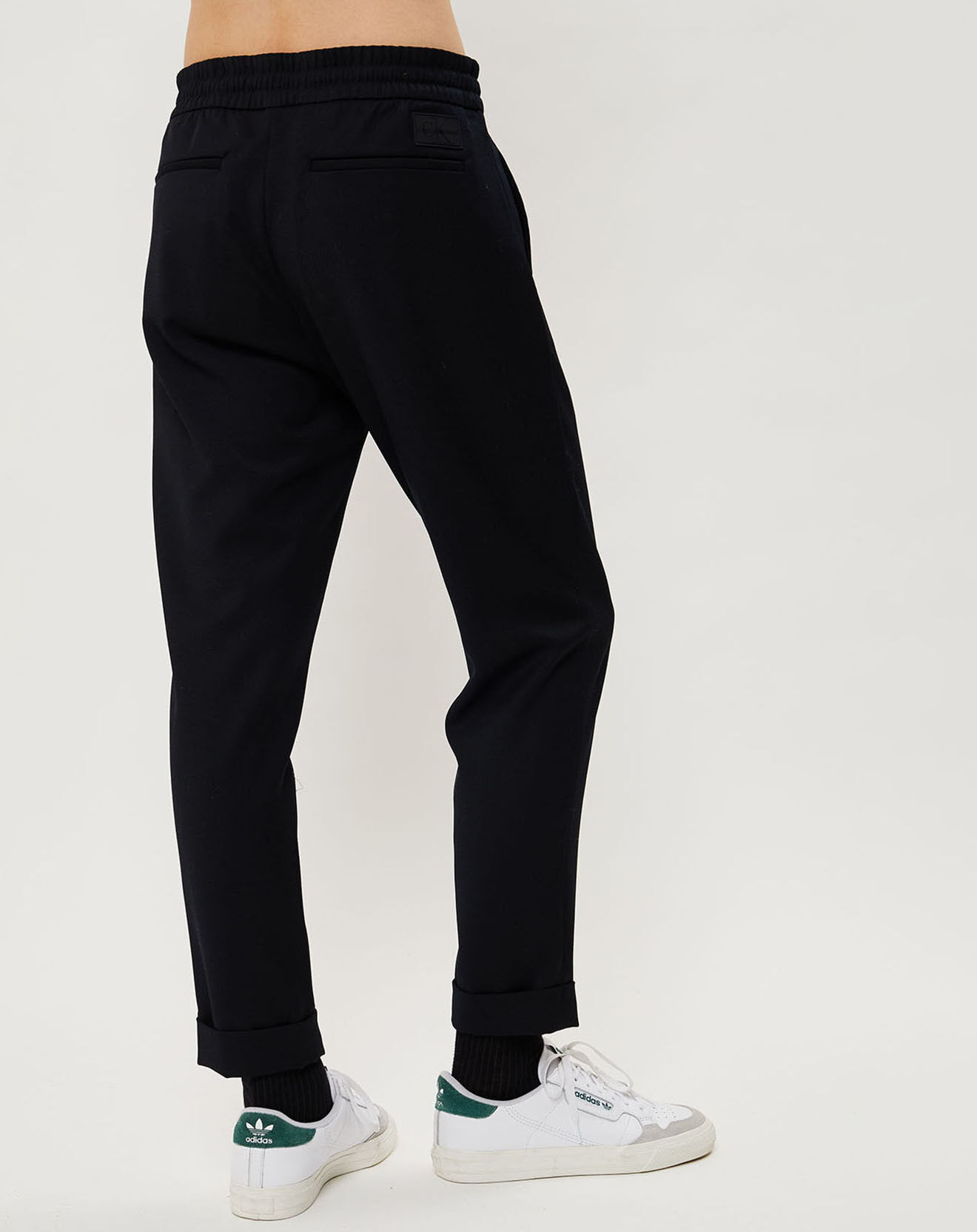 Calvin Klein Jeans Pantalon en Laine mélangée Stretch Galfos noir