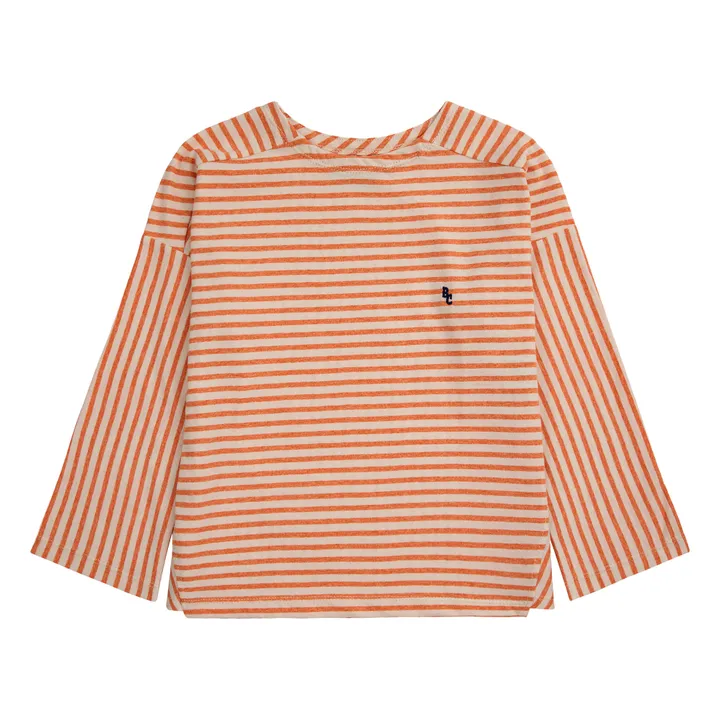 Bobo Choses T-Shirt Coton Bio Rayé | Orange