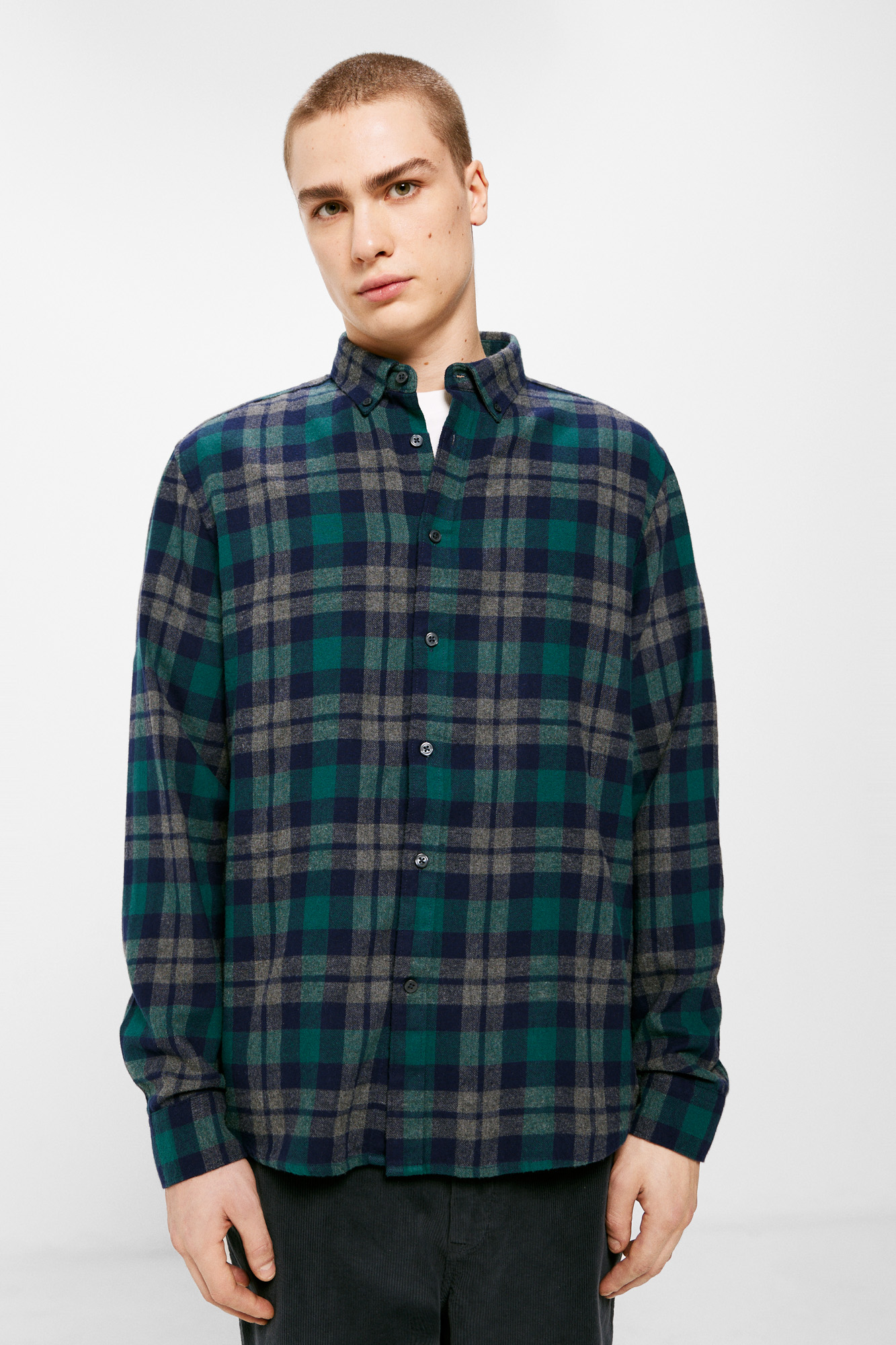 Camisa xadrez de flanela