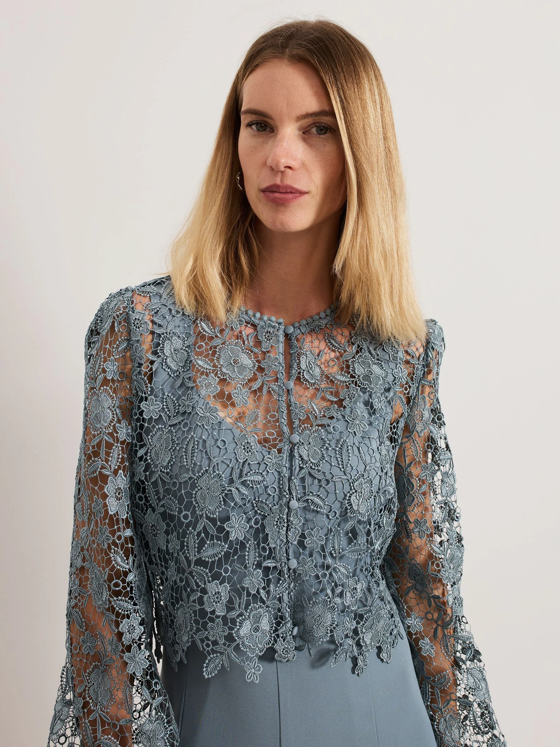 Phase Eight Vanessa Lace Bodice Jumpsuit