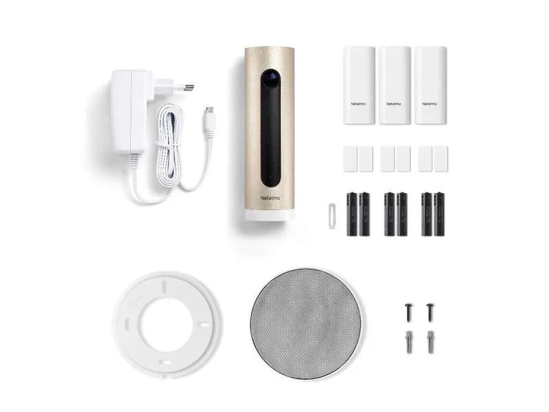 Netatmo Smart Alarm System with Camera - Hjemmesikkerheds- og overvågningssystem - trådløs, kablet - Bluetooth, 802.11b/g/n - 10/100 Ethernet