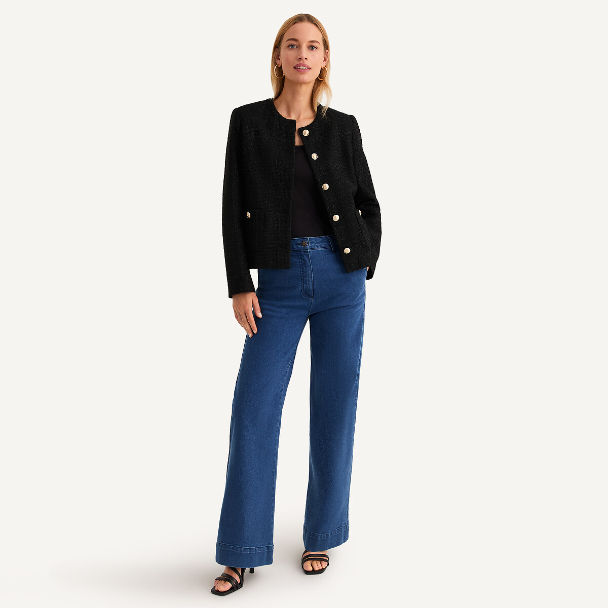 ANNE WEYBURN<br>Calças boca de sino