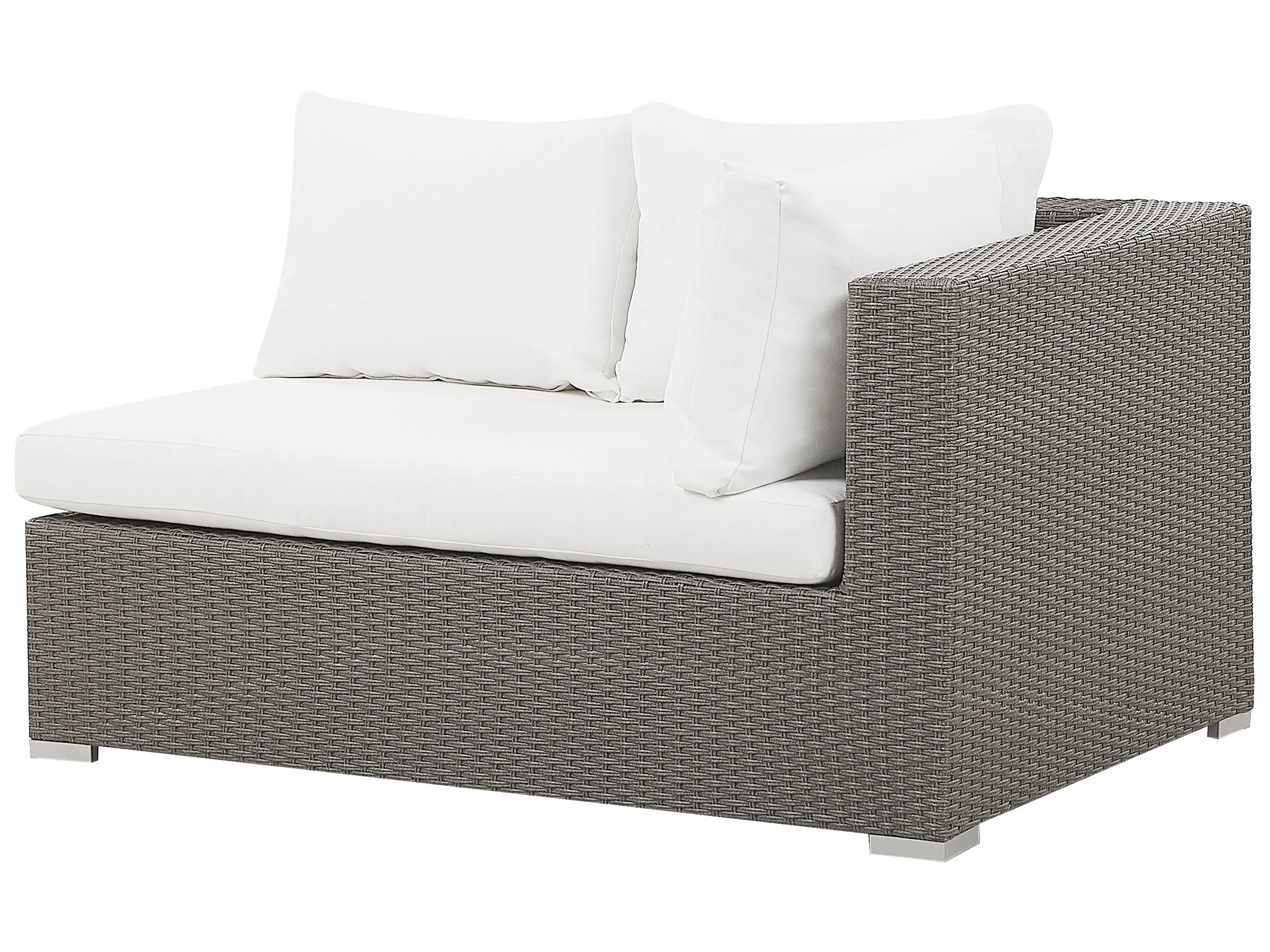Loungeset met tafel 8-zits MAESTRO modulair PE rotan Taupe