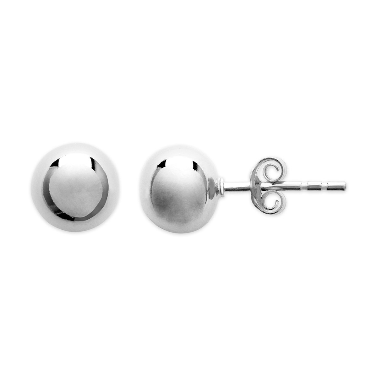 Boucles d'oreilles Brillaxis boule argent 8mm