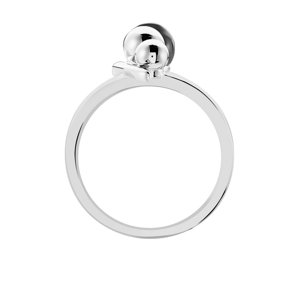 Bague Cleya Argent Blanc Céramique