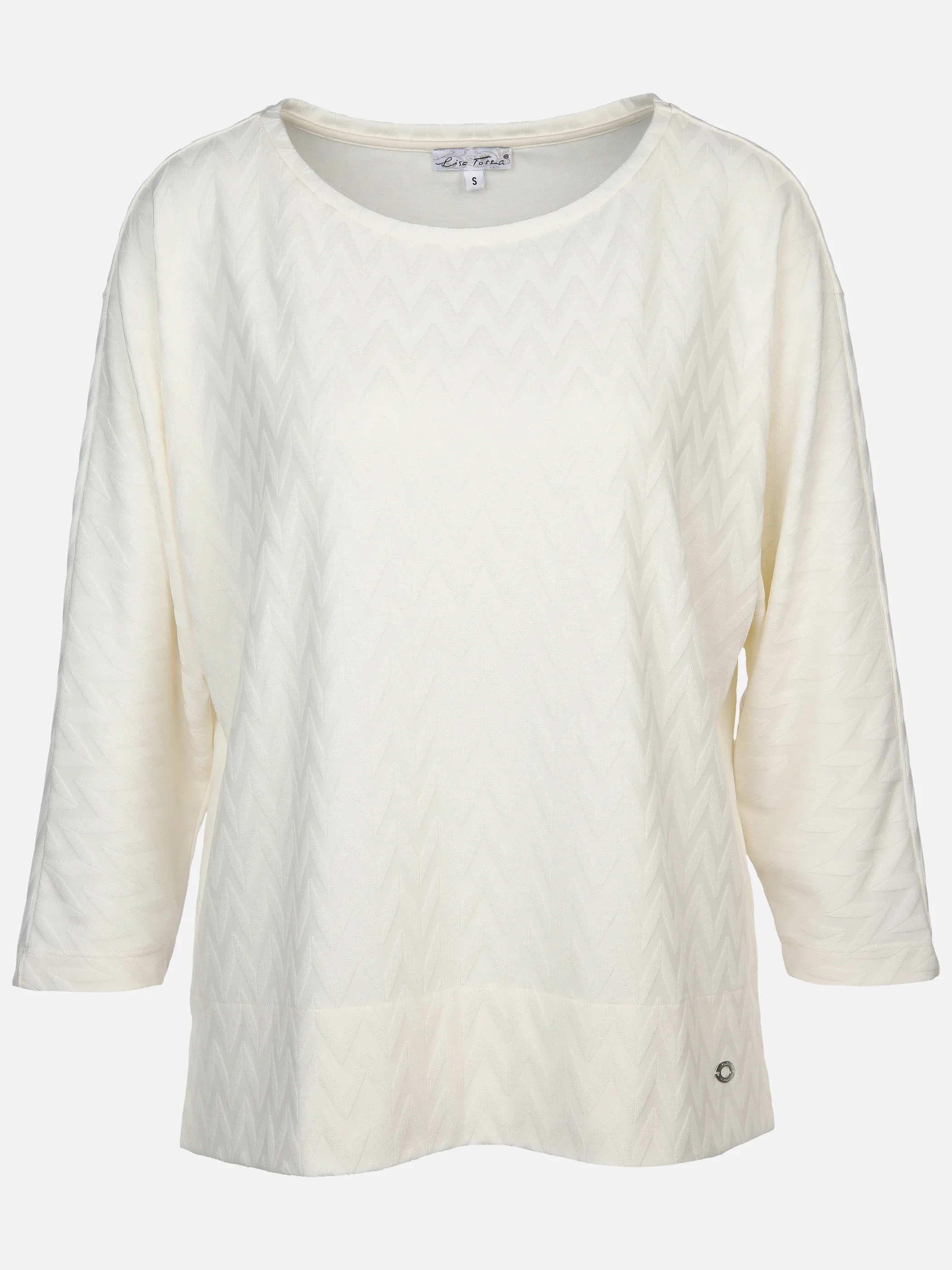 Damen Jacquard Shirt mit 3/4 Arm