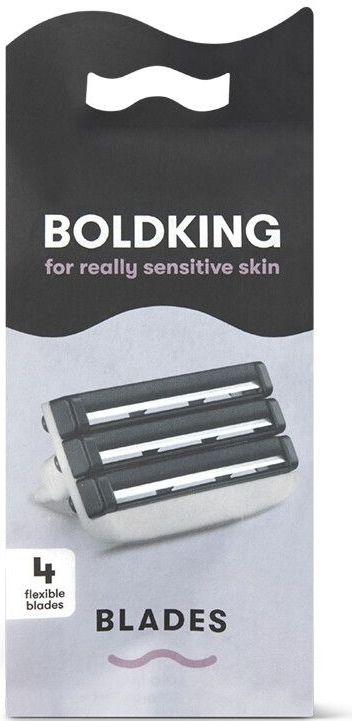 Boldking - Scheermesjes Extra Sensitive - Scheerset - Voor Gevoelige Huid - 4 Razor Blades