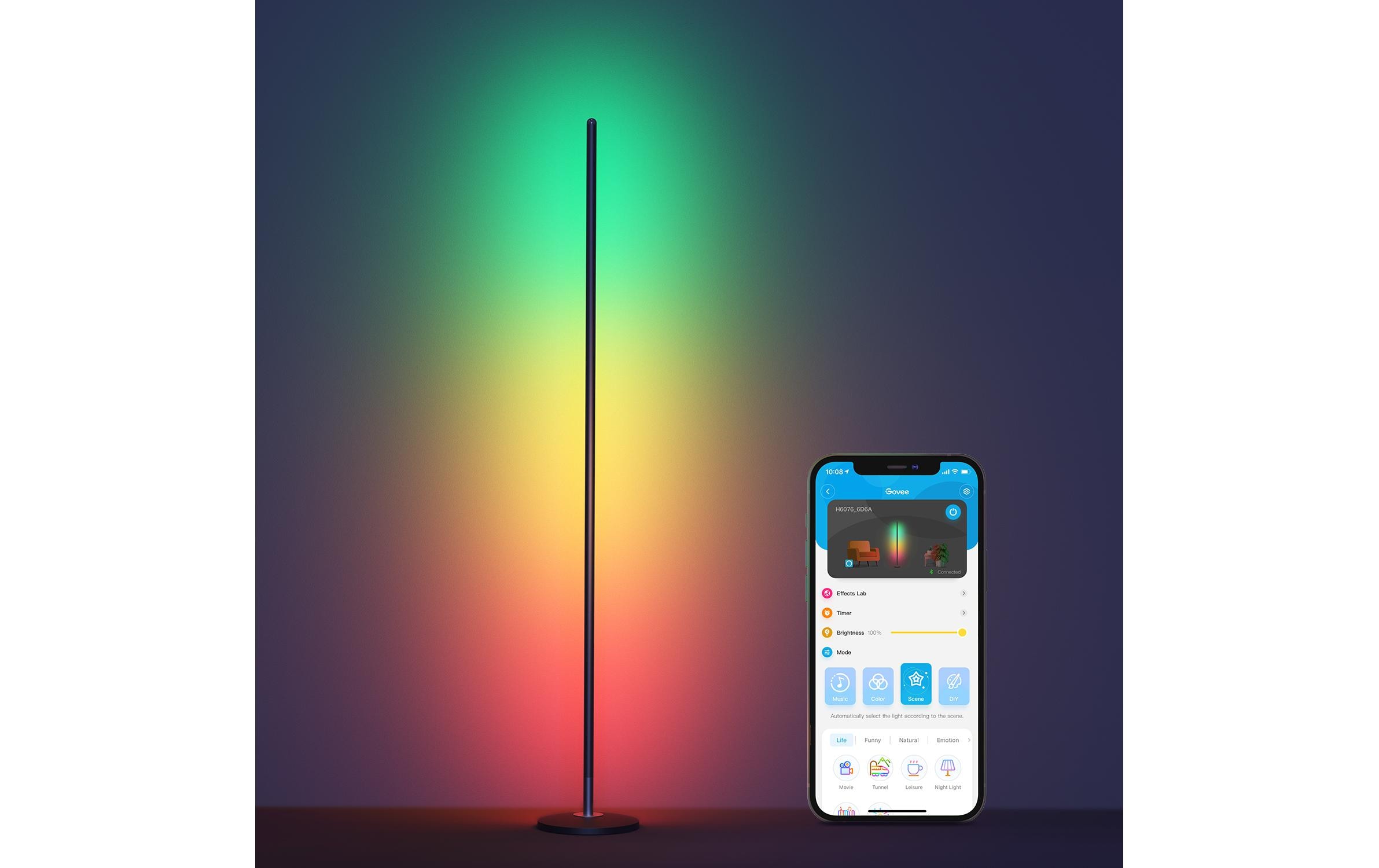 Stehleuchte Smart Corner, RGBICW<br>Eckstehlampe