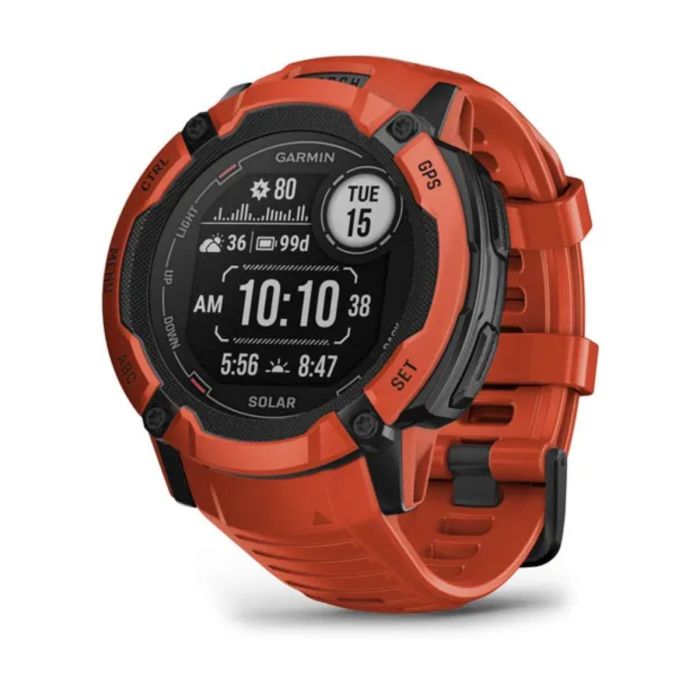 Garmin Unisex Ure Instinct 2X Solar Rød