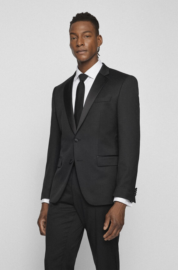 BOSS BOSS Men Business Clothing Jackets Sort