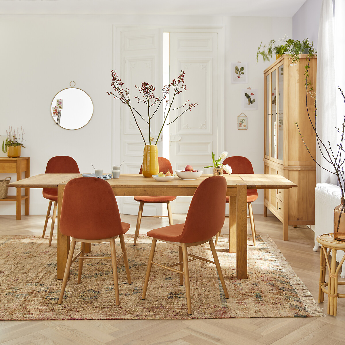 LA REDOUTE INTERIEURS<br>Mesa de carvalho, 2 extensões, Adelita