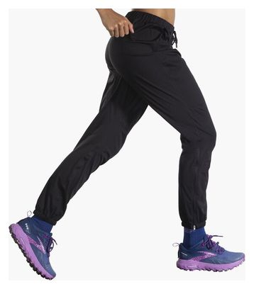 Pantalon imperméable Brooks High Point Waterproof Noir Femme
