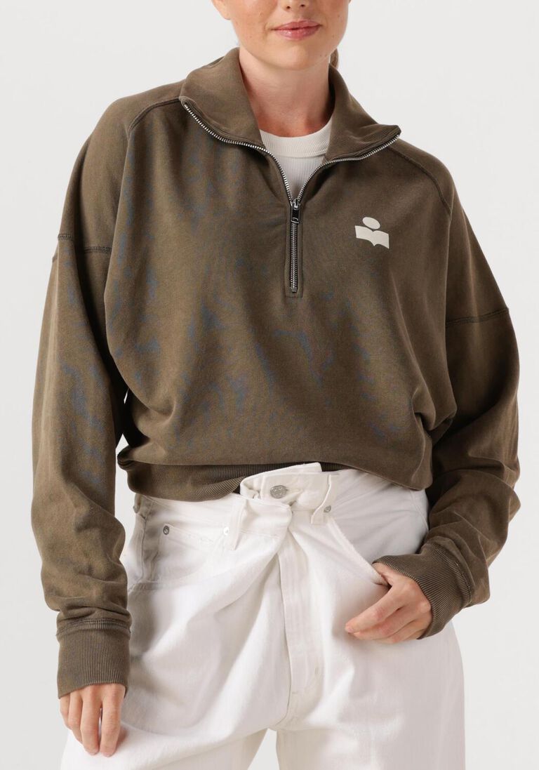 bronskleurig marant etoile trui ross-ga 25asw0093fa