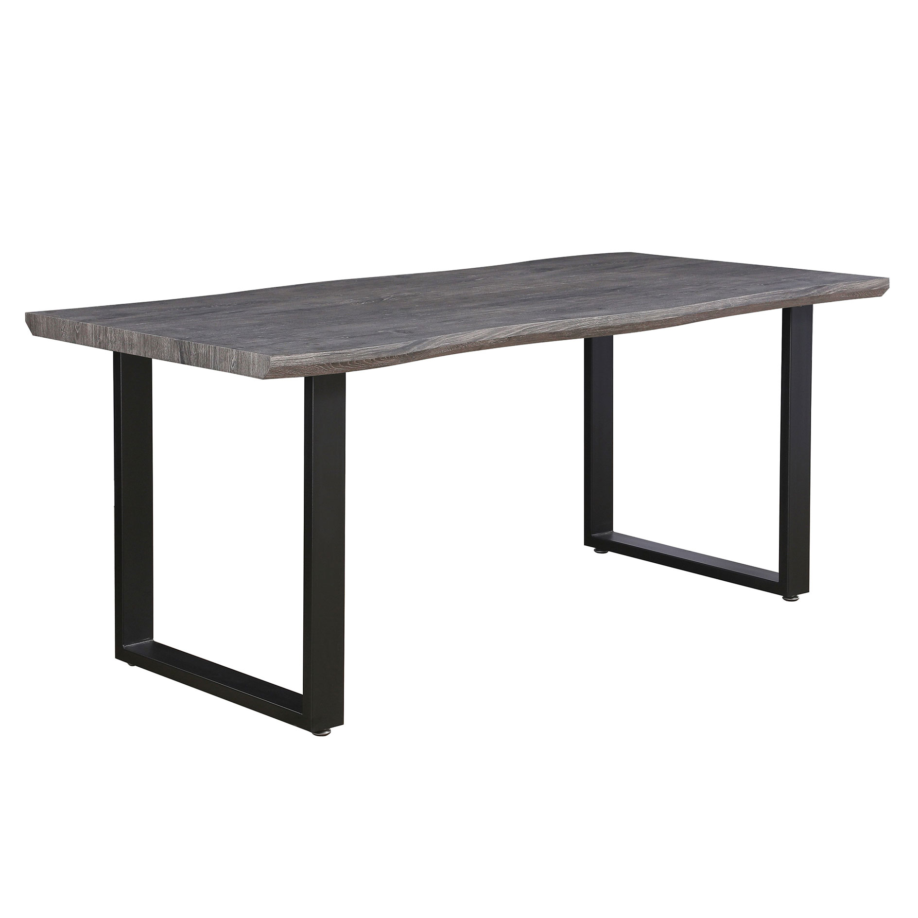 Esstisch - Eiche grau - schwarz - 150x90 cm