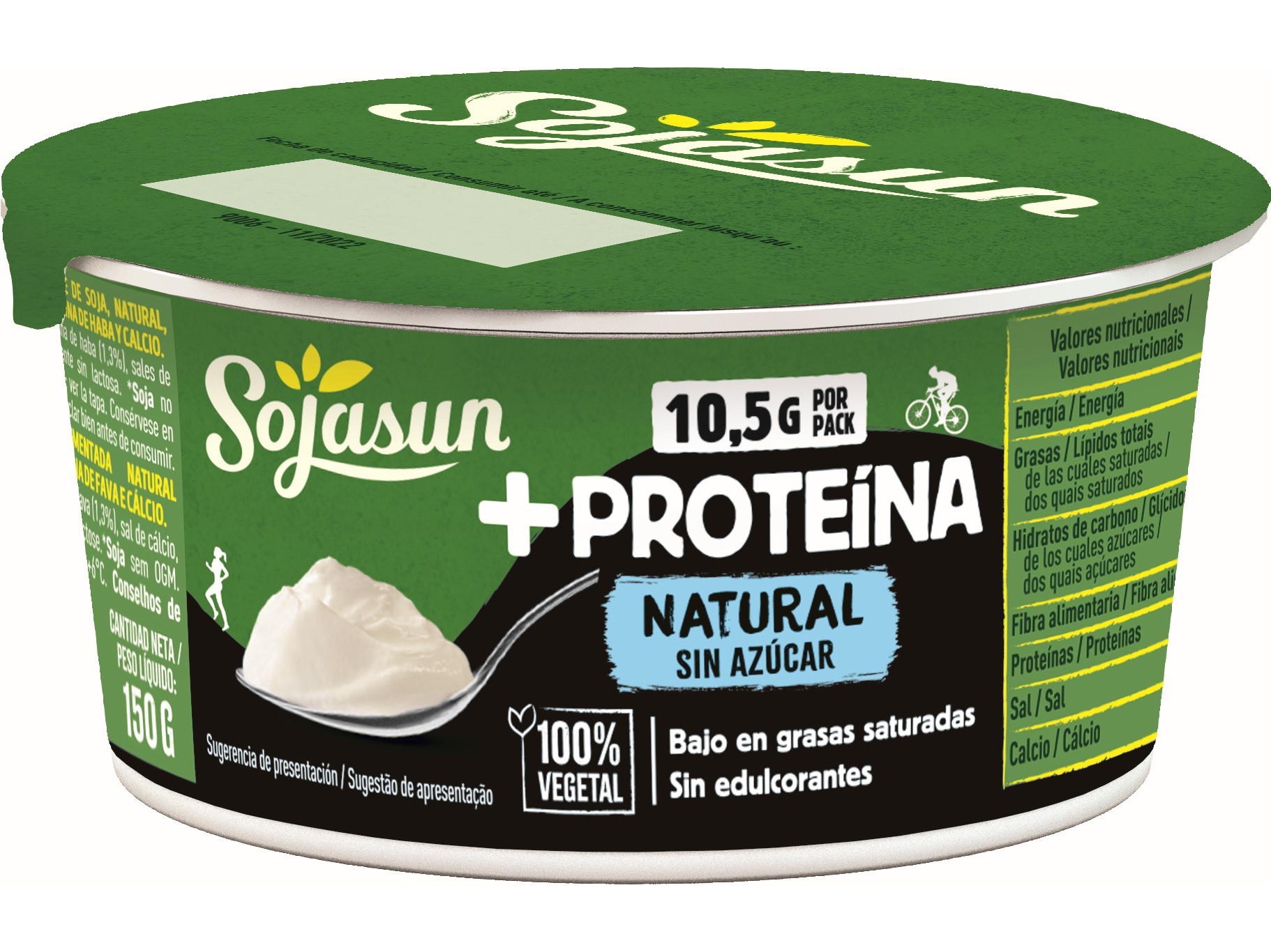 SOJAGURTE SOJASUN   PROTEÍNA NATURAL 150G
