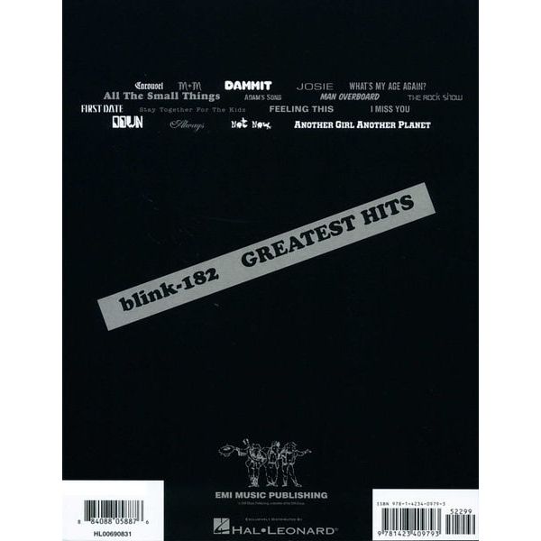 Hal Leonard Blink-182 Greatest Hits