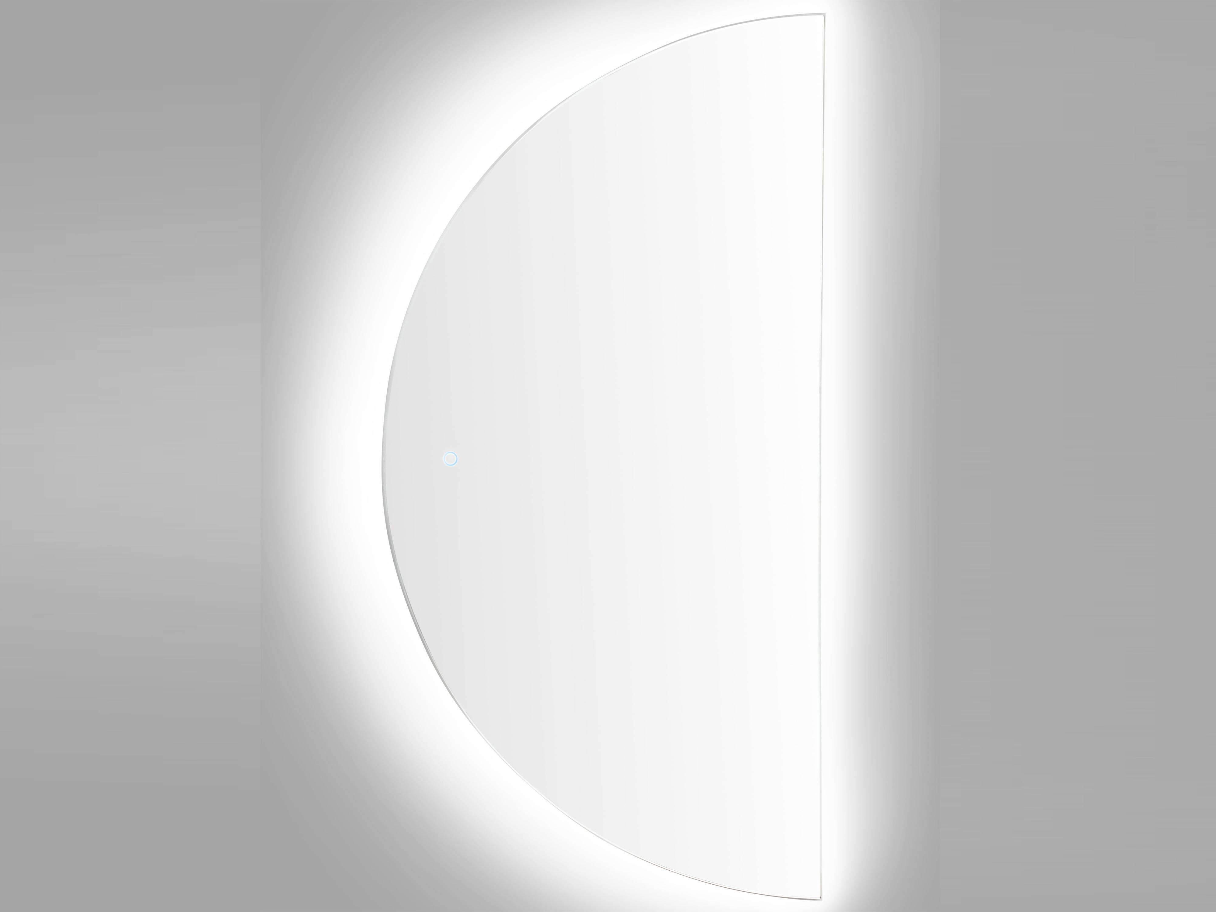 LED badkamerspiegel LOUE 60 cm 120 cm Zilver