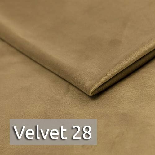 Sofnet Sofa Chesterfield Asti 2-Sitzer, Couchgarnitur 2-er, Sofagarnitur, Couch mit Holzfüße, Polstersofa - Glamour Design, Velours (Beige (Velvet 28))