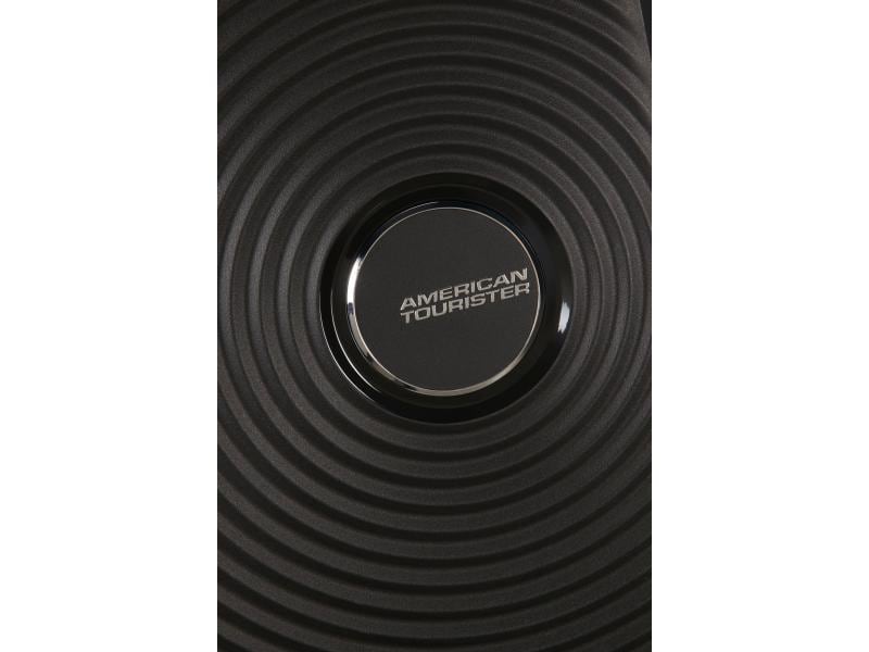 American Tourister Reisekoffer Soundbox 35.5 l, Bass Black Kabinentauglicher Reisekoffer mit 4 Rollen