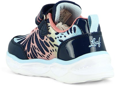 Leaf Malmen Blinkende Sneakers, Navy/Pink