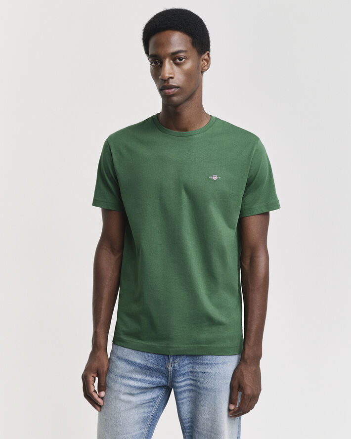 Gant EMB ARCHIVE SHIELD TSHIRT Forest green