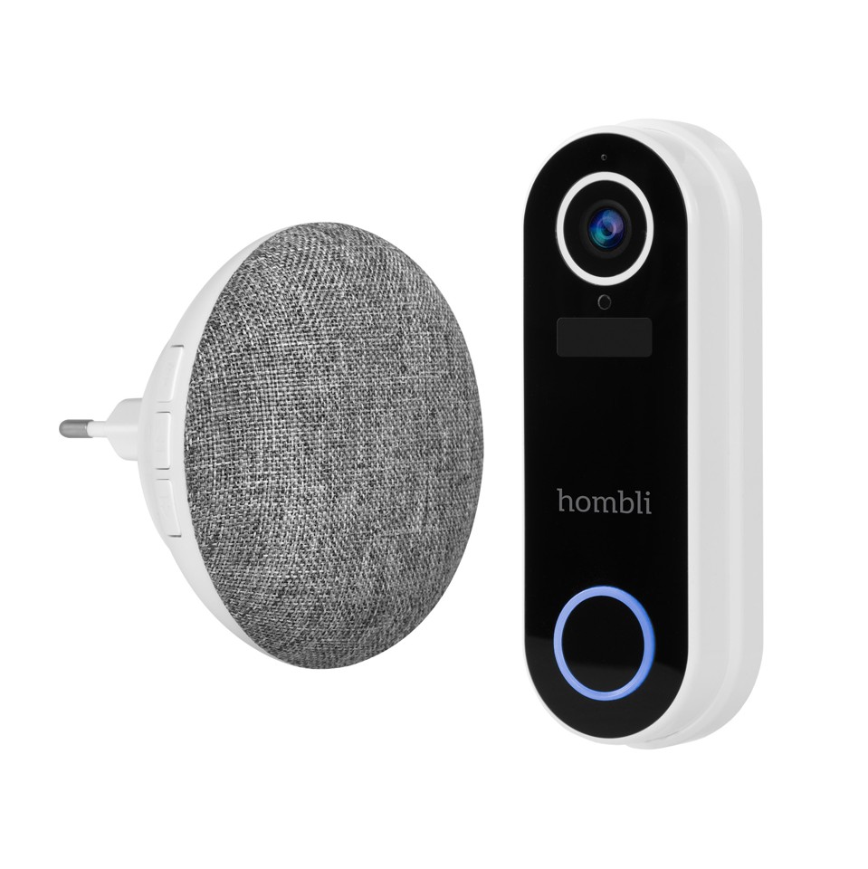 Hombli - Smart Dørklokke2 Promo Pakke (Dørklokke 2 + Chime 2) Hvid