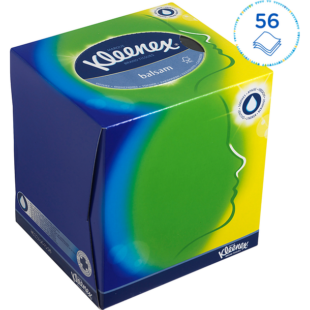 Mouchoirs triple épaisseur Kleenex - Boîte 56 feuilles