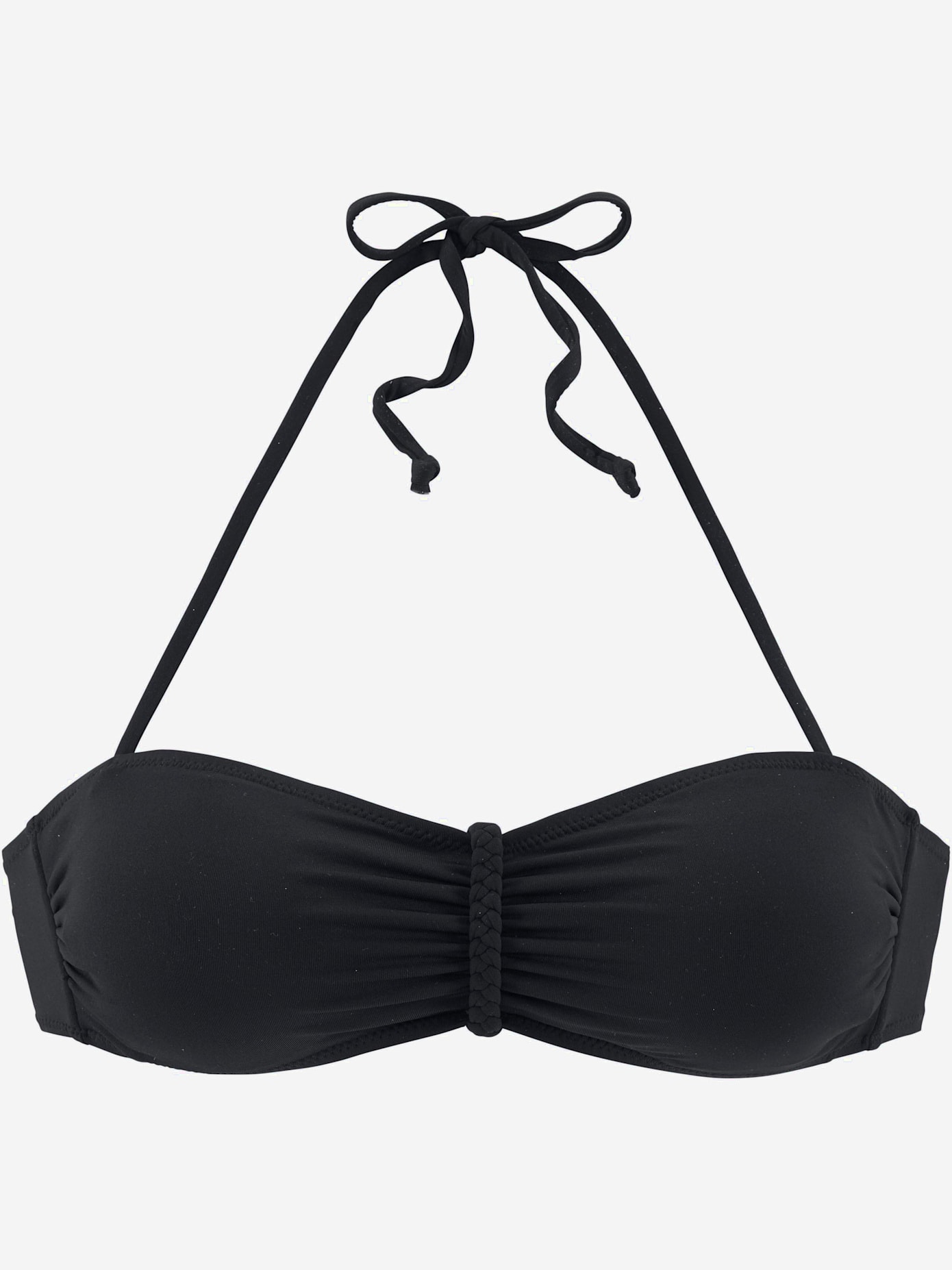 Haut de maillot de bain bandeau bonnets amovibles