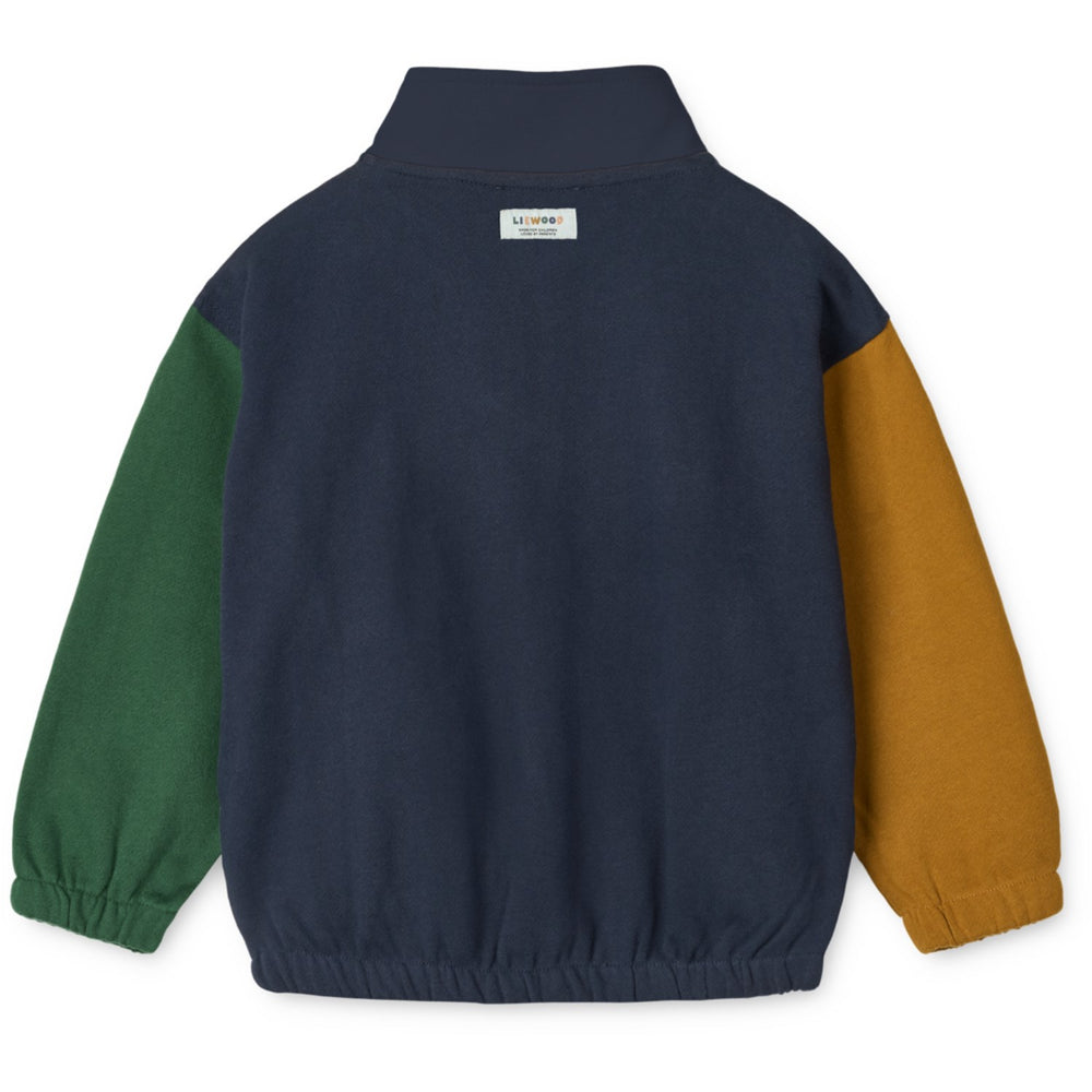 Køb LIEWOOD Classic Navy Multi Mix Cassius Zip-Up Cardigan