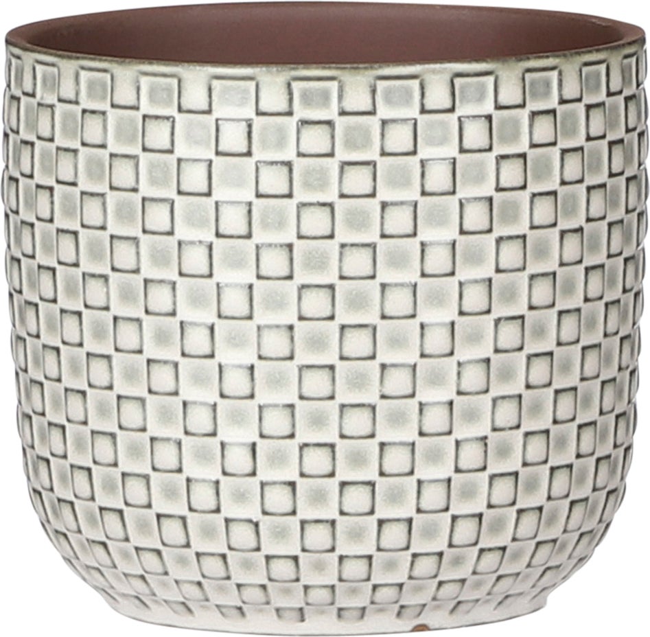 Mica Decorations bloempot Daan wit D 12 H 11 cm