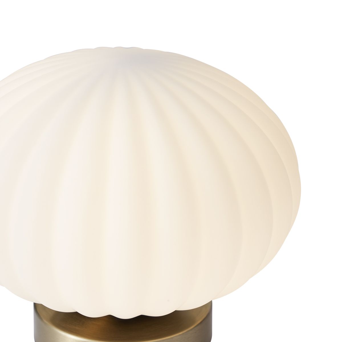 Design tafellamp messing met opaal glas - Mochi