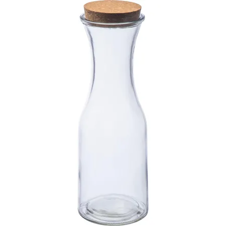 Macma Glasflasche mit Korkdeckel / Karaffe / 1.000 ml