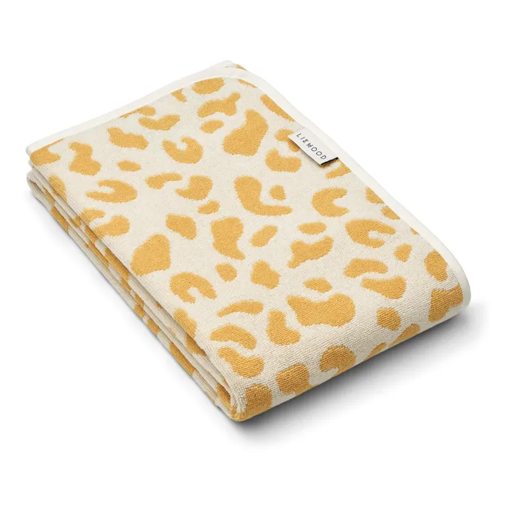 Liewood Serviette de plage Hansen en coton bio | Jaune