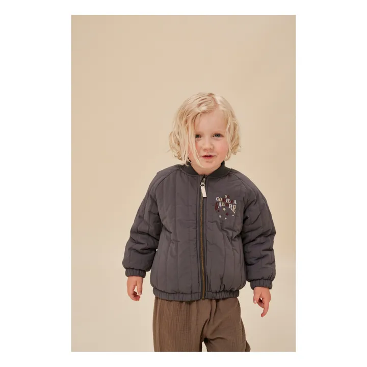 Konges Sløjd Bomber Matelassé Juno | Gris anthracite
