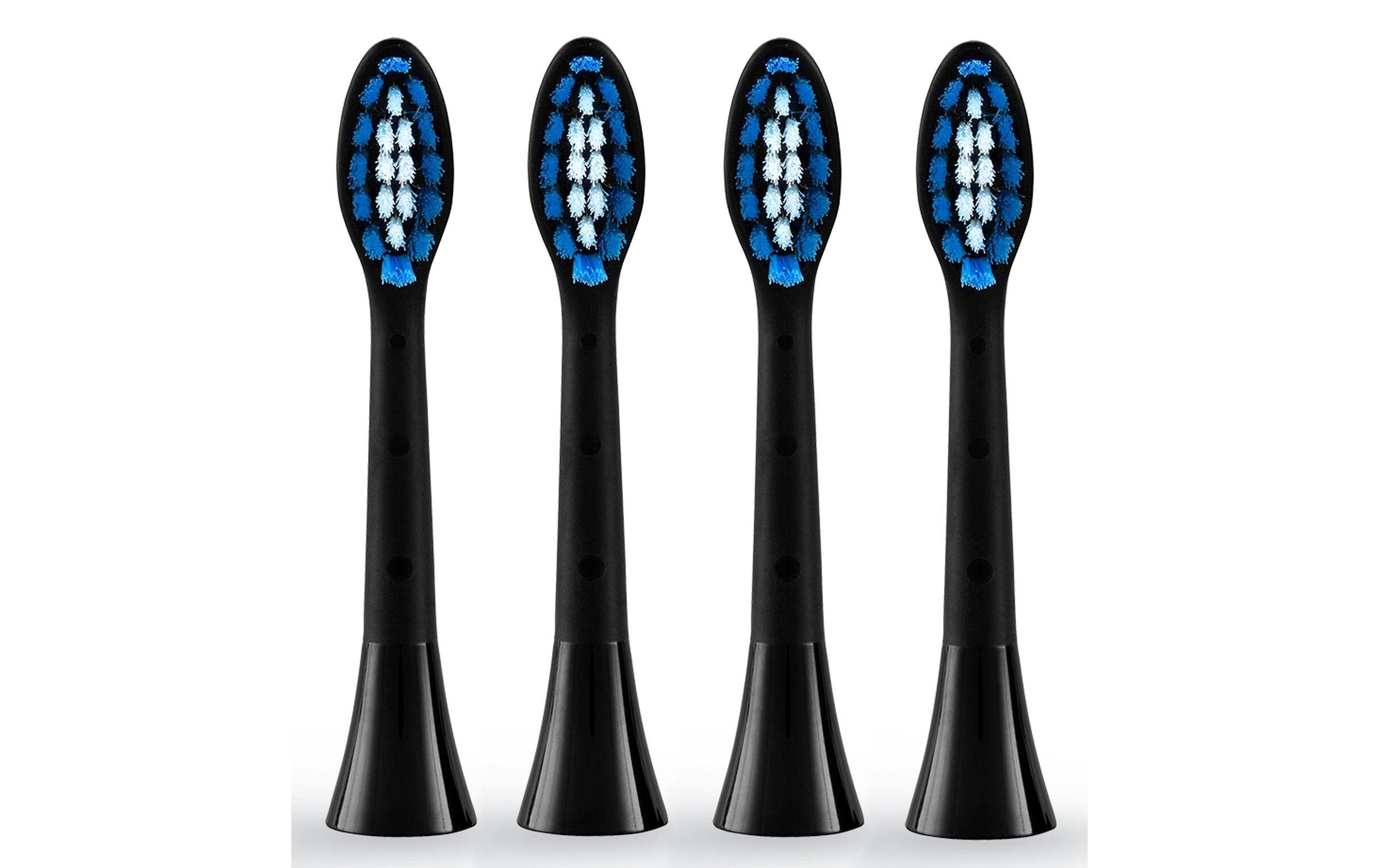 Zahnbürstenkopf Sonic You 4 Stück, Soft, SchwarzErsatzbürsten für die «Sonic You» Schallzahnbürste