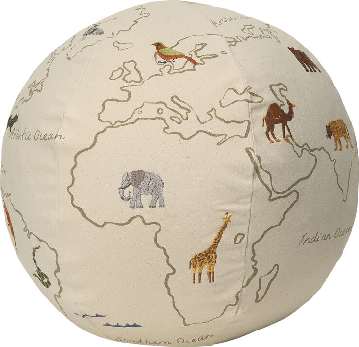 ferm LIVING The World Pouf - Off-white Off-white