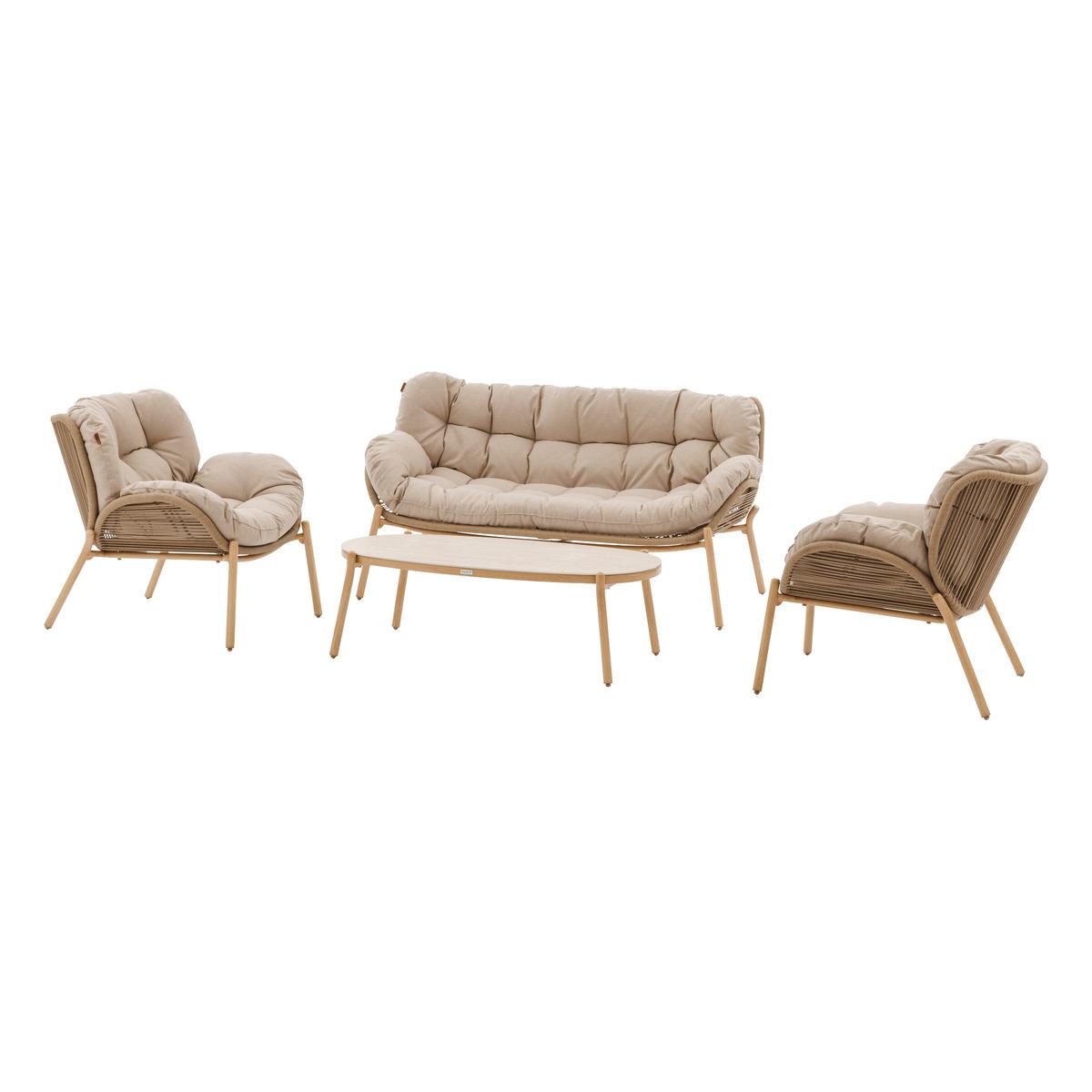 SALON MELOANE TAUPE 5 PLACES