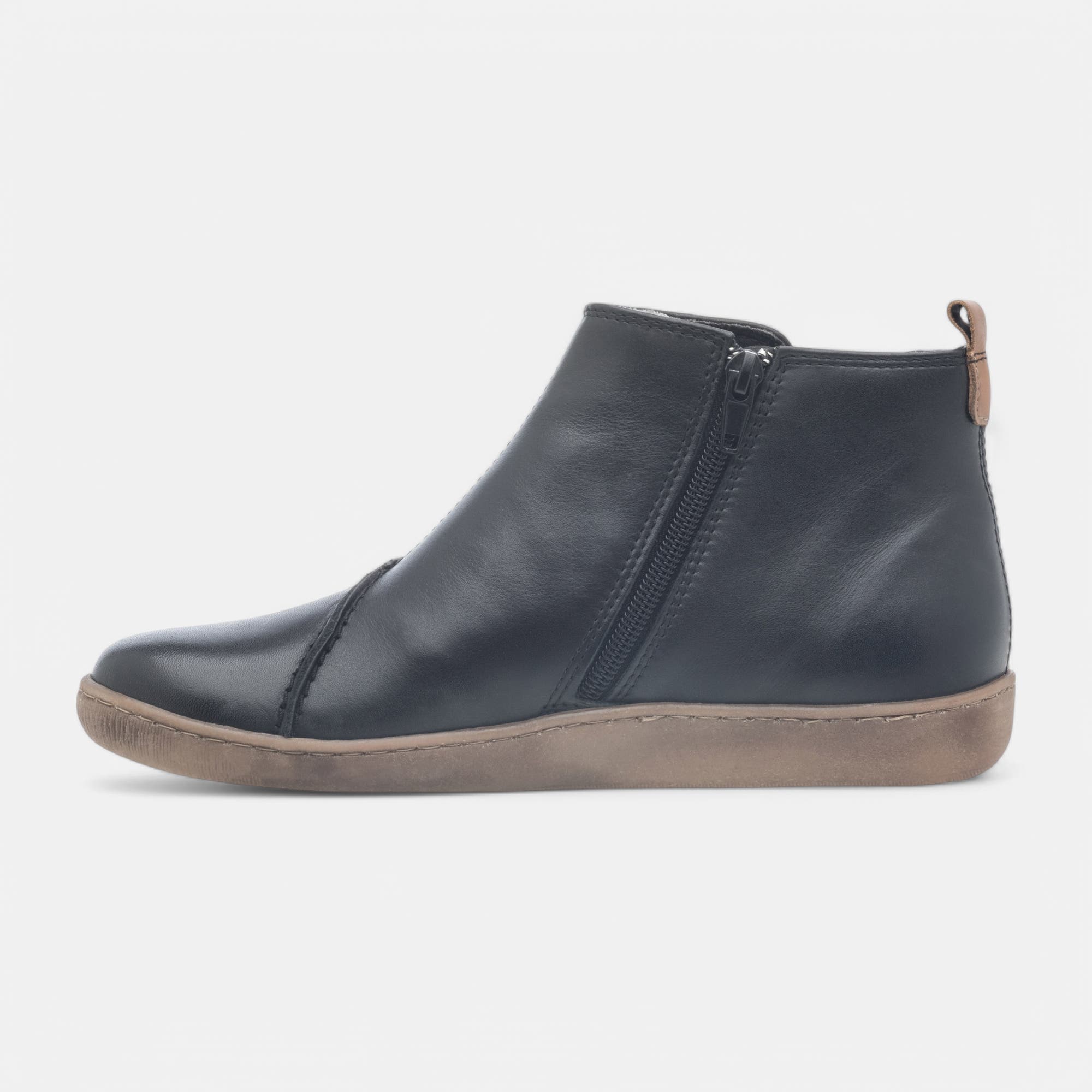 Bottines Femme en cuir noir